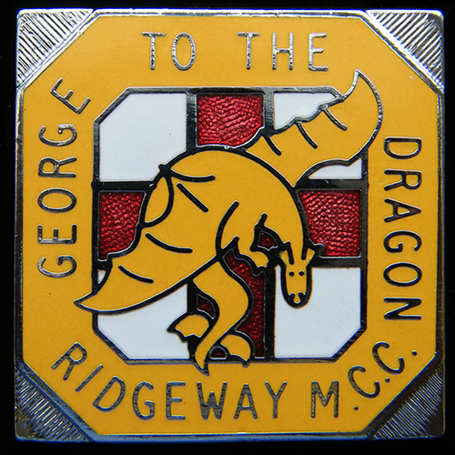 George to the Dragon Rally pin badge