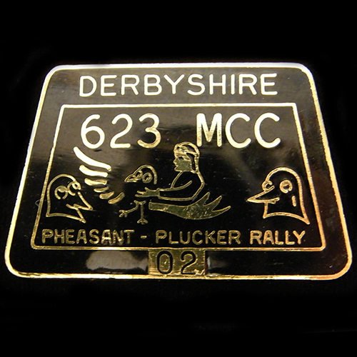 Pheasant Plucker Rally pin badge 