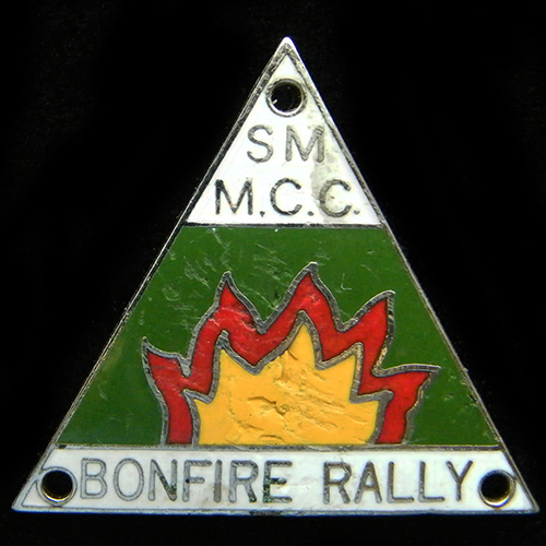 Bonfire Rally pin badge
