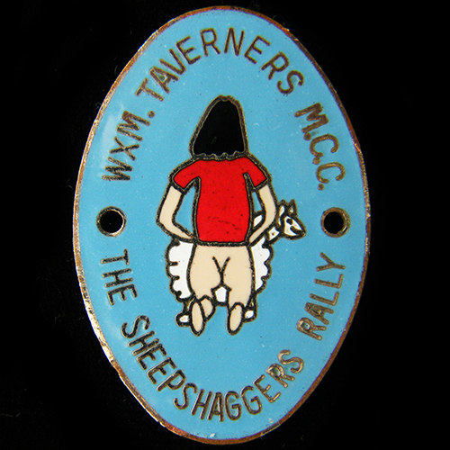 Sheepshaggers Rally pin badge