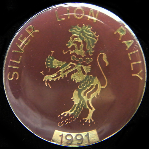 Silver Lion Rally Lapel Badge