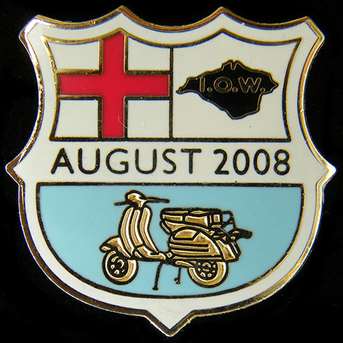 Scooter pin badge