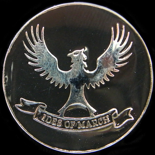 Ides of March Rally lapel badge