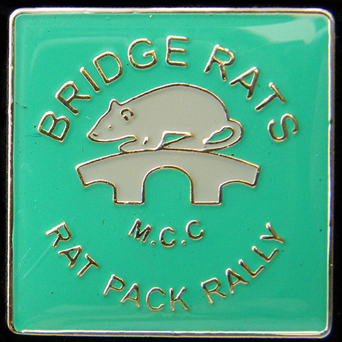 Rat Pack Rally Lapel Badge