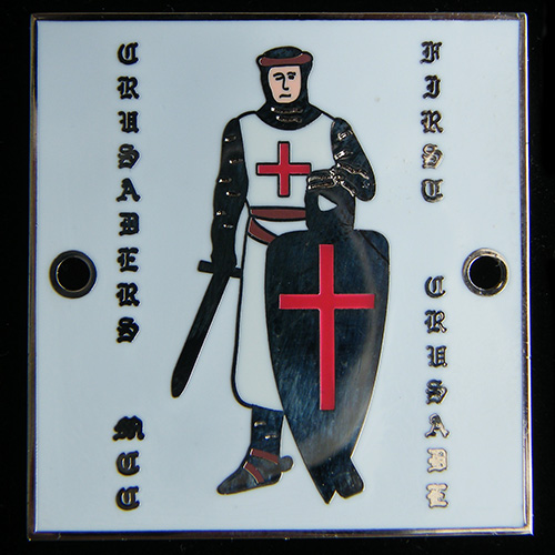 Crusade Rally pin badge