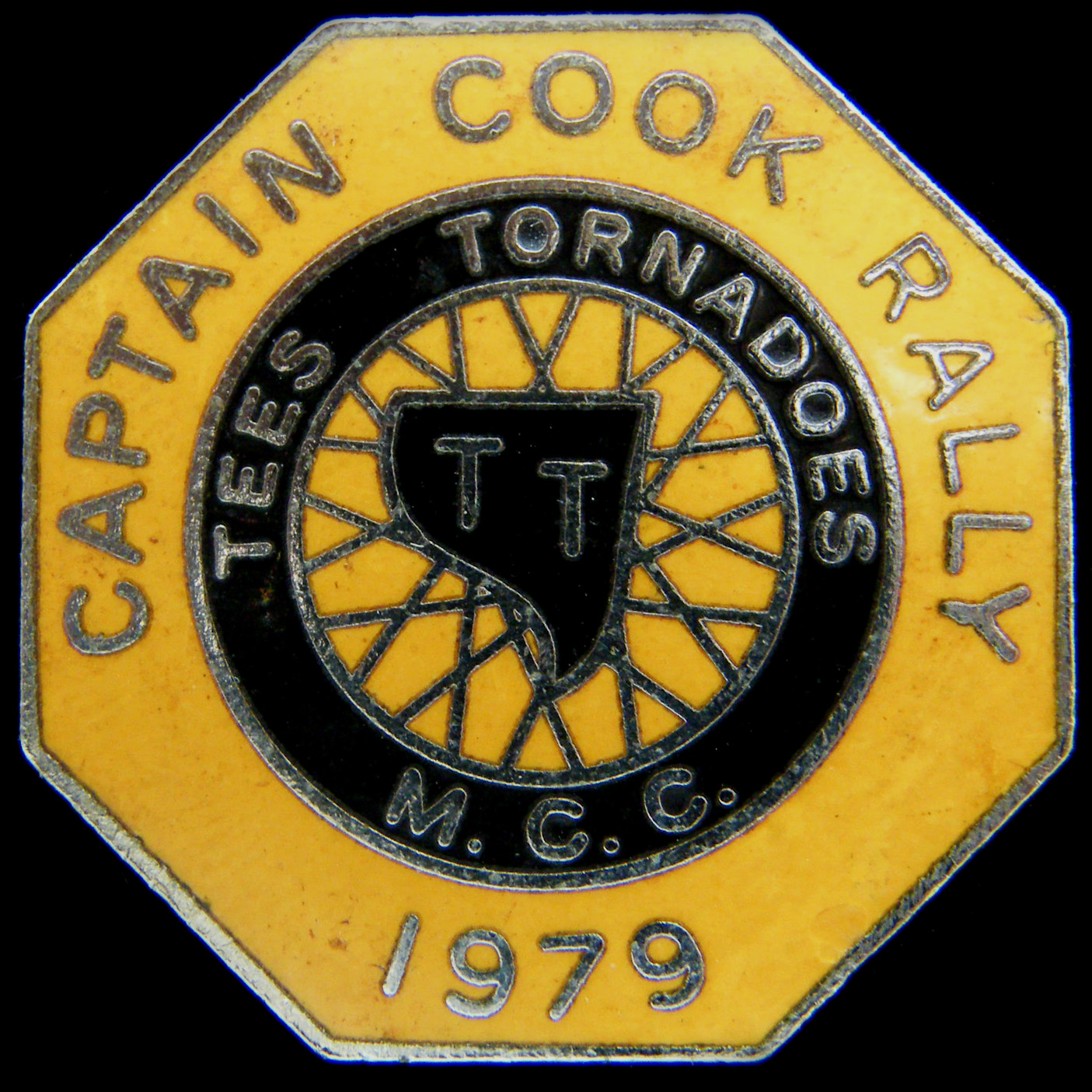 Captain Cook Rally pin badge