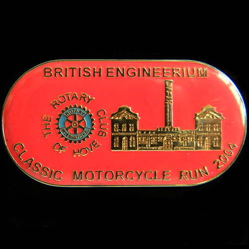 Engineerium Classic Motorcycle Run  pin badge