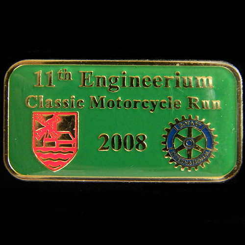 Engineerium Classic Motorcycle Run  pin badge