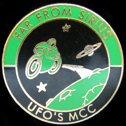 Far from Sirius Rally pin badge