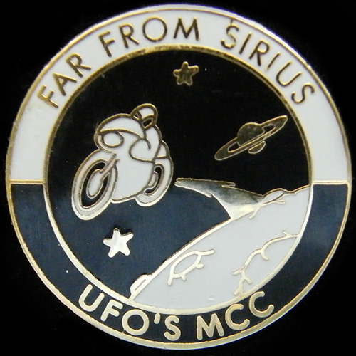 Far from Sirius Rally pin badge