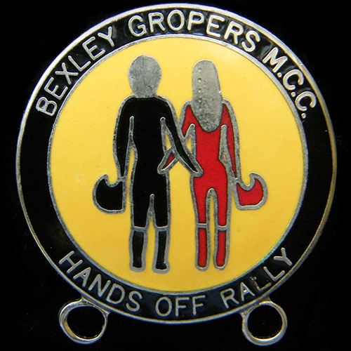Bexley Gropers Wandering Hand Rally pin badge