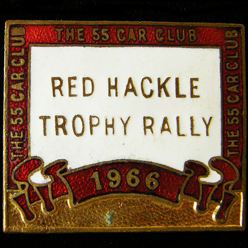 Red Hackle Trophy Rally pin badge