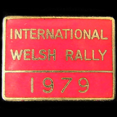 International Welsh Rally pin badge