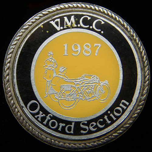 Vintage Motor Cycle Club pin badge