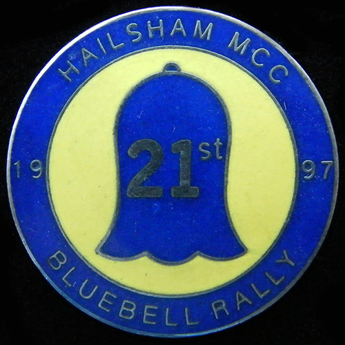 Bluebell Rally pin badge