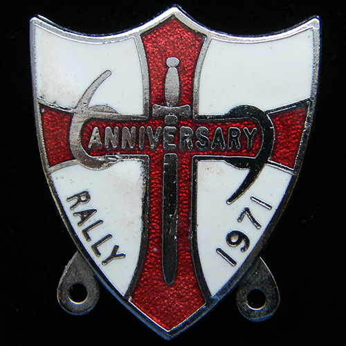 Anniversary Rally pin badge