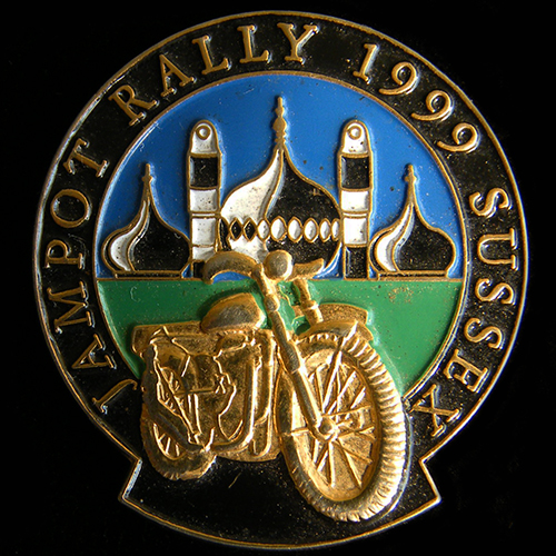 AJS Matchless Jampot Rally pin badge