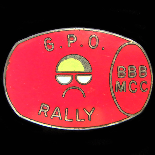 G.P.O. Rally Lapel badge