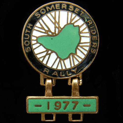 South Somerset Riders Rally pin badge