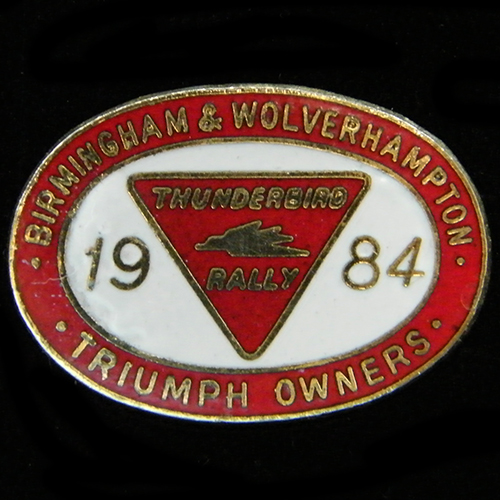 Thunderbird Rally pin badge