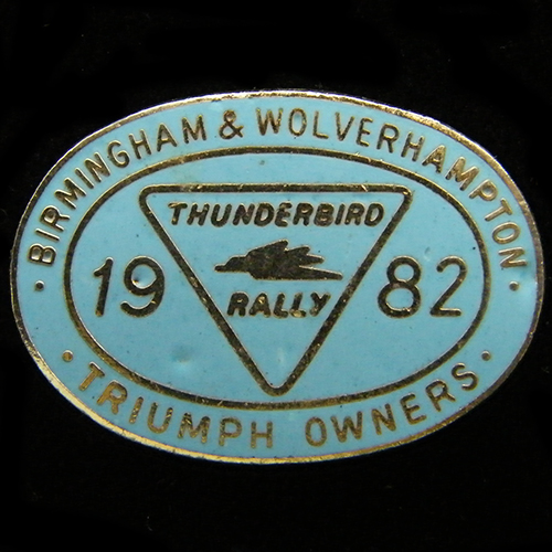 Thunderbird Rally pin badge