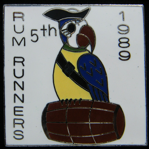 Rum Runners Rally pin badge
