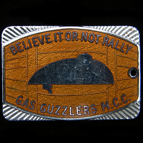 Believe it or not Rally pin badge