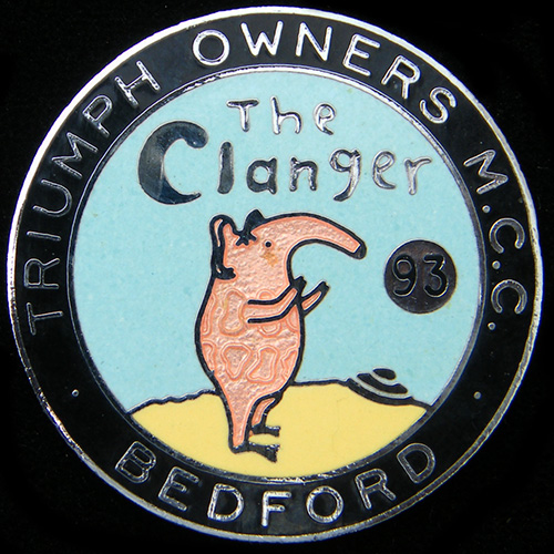 Clanger Rally pin badge