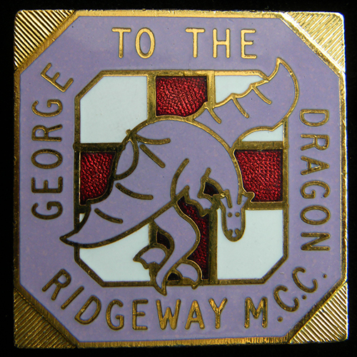 George to the Dragon Rally pin badge