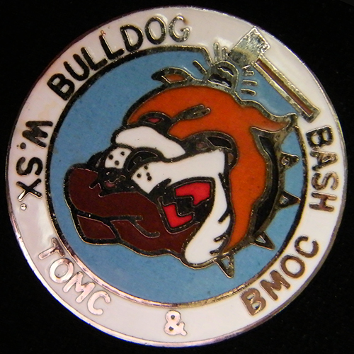 Bulldog Bash pin badge
