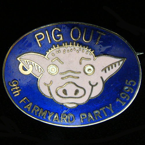 Farmyard Party Rally pin badge