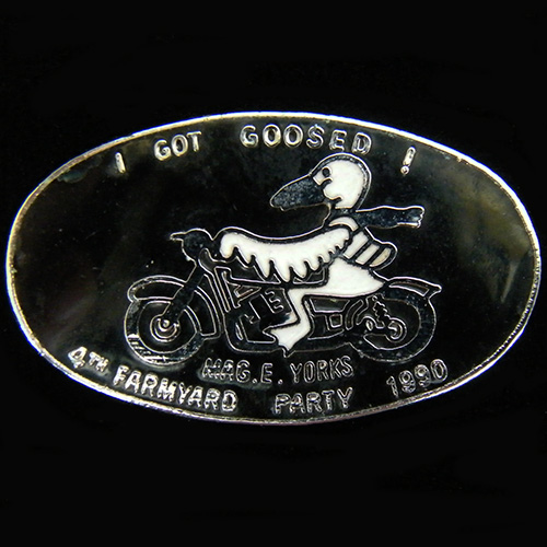 Farmyard Party Rally pin badge