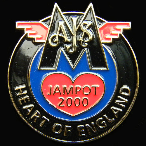 AJS Matchless Jampot Rally pin badge