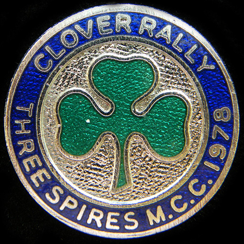 Clover Rally pin badge