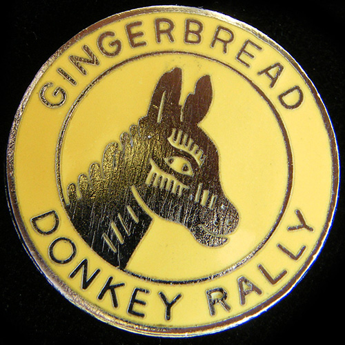 Donkey Rally pin badge 