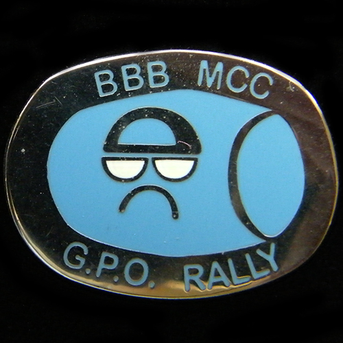 G.P.O. Rally Lapel badge