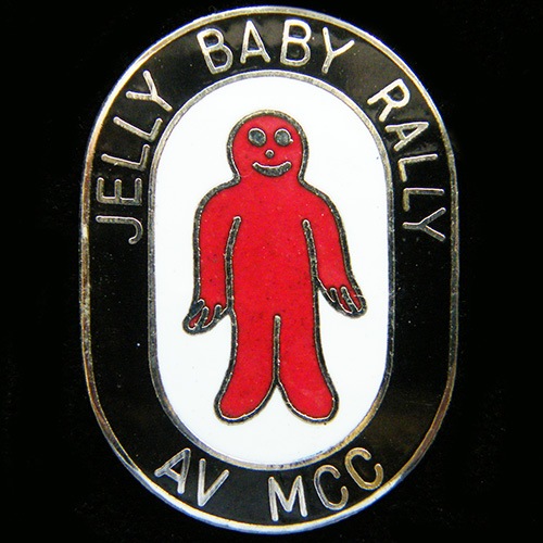 Jelly Baby Rally Pin Badge