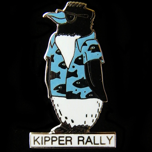 Kipper Rally pin badge