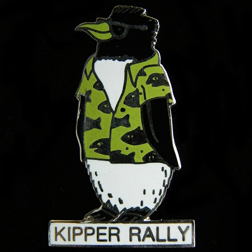 Kipper Rally pin badge