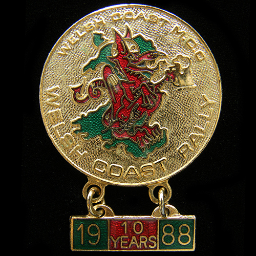 Welsh Coast rally pin badge