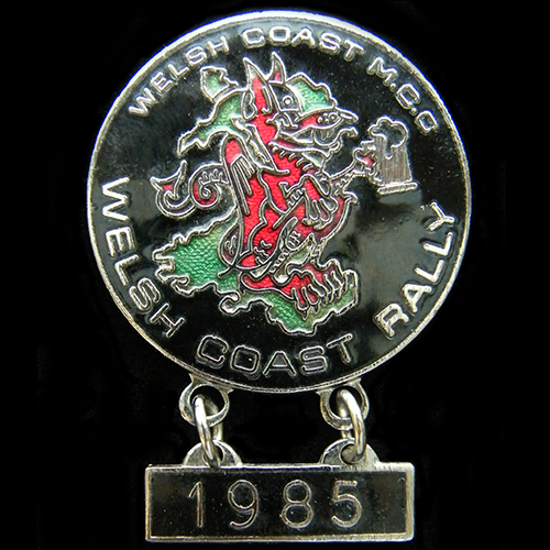 Welsh Coast rally pin badge