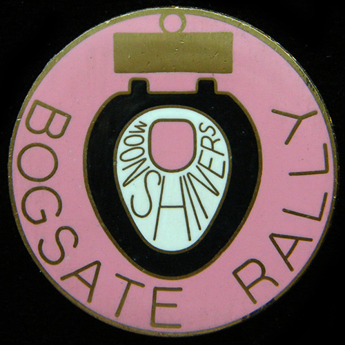 Bogsate Rally pin badge