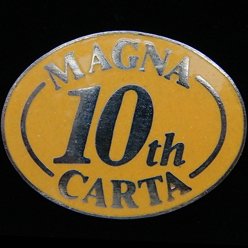 Magna Carta Rally pin badge