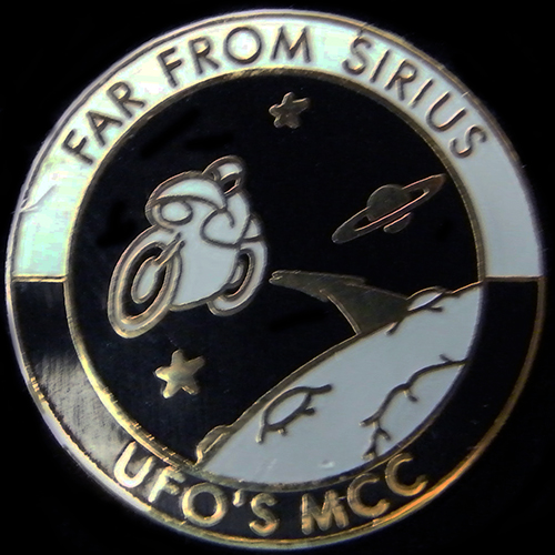 Far from Sirius Rally pin badge