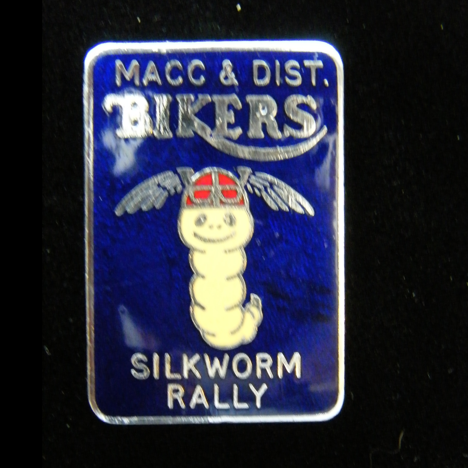 Silkworm Rally pin badge