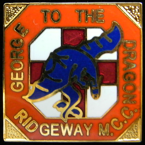 George to the Dragon Rally pin badge