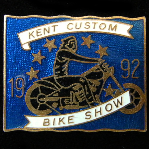 Kent Custom Bike Show 1992 lapel badge