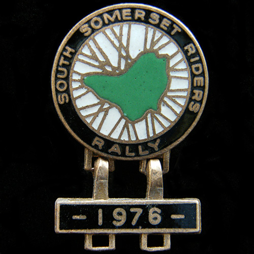 South Somerset Riders Rally pin badge