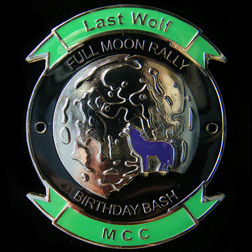 Full Moon Rally pin badge