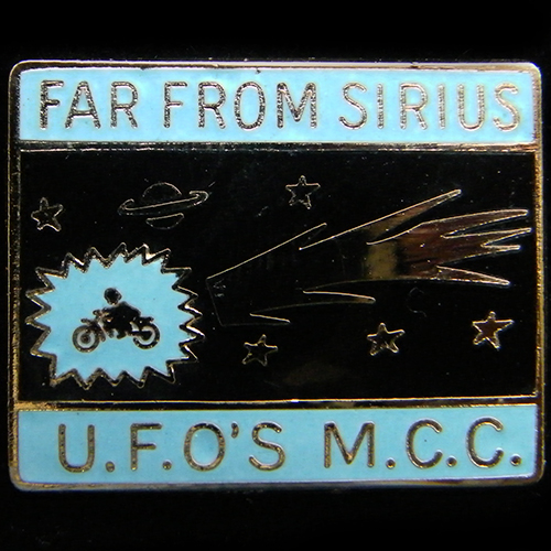 Far from Sirius Rally pin badge